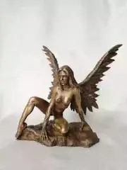 New!Bronze figurine Warrior Maiden Valkyrie Scandinavia made in Russia