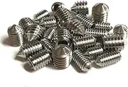 Cone Point Grub Screws Mixed (16 Pack) 5mm Length, Various Metric Threads, M3, M4, M5 & M6. A2 Grade Stainless Steel Hex / Allen Key Socket Cone Point Grub Screw / Set Screws. See Product Description for Full List