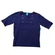 Vintage Paul Frank Womens Nautical Top, Blue, Small