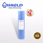 2 x Antibacterial Sediment Filter 20" x 4.5" Big Blue Cartridges 1 Micron