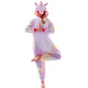 Adult & Kids Unicorn Pajama Plush jumpsuit One Piece Animal Costume
