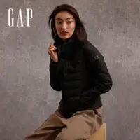 在飛比找蝦皮商城優惠-Gap 女裝 Logo連帽羽絨外套-黑色(811082)