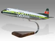 Vickers Viscount 800 Manx Airlines Solid Mahogany Wood Handcrafted Display Model