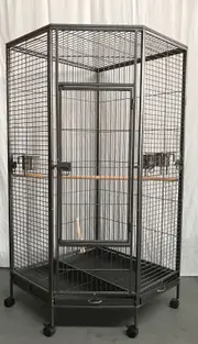 162Cm Large Corner Bird Cage Pet Parrot Aviary Perch Castor Wheel Bird Cages