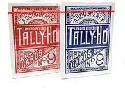 Bicycle Tally-Ho Poker No.9 Deck Playing Cards (Pack of 2)