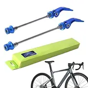 Bike Quick Release Skewers | Front Rear Bicycles Axle Skewer Parts Set,Aluminum Alloy Hollow Shaft Kit for Mountain Folding Bikes