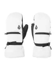 Volcom Skye Gore-Tex Women's Winter Mittens, White, Large