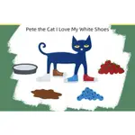 現貨PETE THE CAT I LOVE MY WHITE SHOES 繪本教學教具 不織布