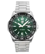 Luminox Pacific Diver Swiss Made Quartz Stainless Steel Green Dial XS.3137 200M Men's Watch