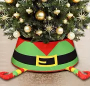 Christmas Tree Collar Elf Legs Decoration Gift Xmas Tree Skirt Decor New