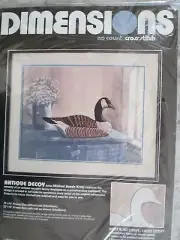 Dimensions cross stitch kit Antique duck decoy 18" x 14" new