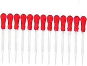 HEALEEP 13pcs Silicone Mold Pipette Dropper Glass Dropper for Experiments Lightweight Portable for Liquid Reagents Safe Easy to Use