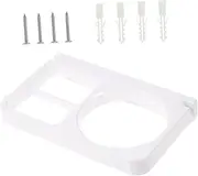 Mikinona Wall Mounted Hair Dryer Holder Durable Blow Dryer Rack for Bathroom Salon Compatible with Hair Dryer Safe Cable Slot Design for Organized Storage
