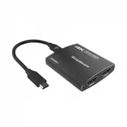 Simplecom Usb-C To Dual Hdmi Mst Adapter 4K@60Hz With Pd Anddio Out