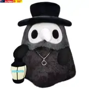 Cartoon Character Bird Mouth Doctor Plush Doll, Crow Nurse Luminous Doll Light-E