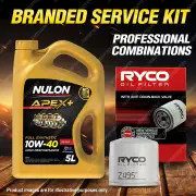 Ryco Oil Filter Nulon 5L APX10W40 Engine Oil Kit for Subaru Liberty BE Forester