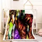 Anime Handsome Male Protagonist 3D Warm Plush Fleece Blanket Picnic Sofa Couch
