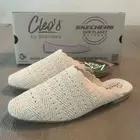 Skechers Cleo Snip Womens Vegan Memory Foam Ballet Flat Mule Natural Size 5.5