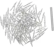 HYTROVE 101pcs Double Headed Seamless Nails with Sleeve Tool Durable Double Sided Hardware Nails for Skirting and Home Decor Heavy Duty Support Non Marking Design