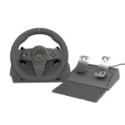 HS-GT001 270° Game Racing Wheel Gaming Simracing Car Pedal Vibration Controller Racing Steering Wheel for PS4/PS3/Switch