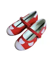 New sz 10 WIZZ toddler girls mary jane shoes PINK RED NATURINO Toddler
