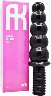 FAAK multi-balls dildo with handle, 7.3'' Anal fantasy dildo for butt plug lovers, FAAK erotic beaded dildo anal fun