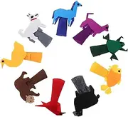 9pcs Cartoon Animal Puppet Lovely Finger Puppets Finger Felt