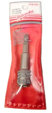 49-66-3016 Milwaukee 5/16" Magnetic Nut Driver 2-9/16" OAL Hex Socket Extension