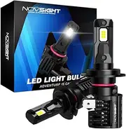 NOVSIGHT H7 LED Headlight Bulbs - 1:1 Mini Design 80W 18000LM 6500K H7 Headlight Bulbs, Plug and Play, Replacement Halogen and Xenon Bulbs, IP68 Waterproof, Pack of 2