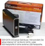 External USB Housing For 3,5 " 6,35cm SATA Ide Hard Drive Universal Foot GH20
