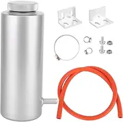 Radiator Fin Comb Kit Coolant Radiator Coolant Tank Expansion Tank Cooling Catch Bottle Overflow Reservoir Aluminum Car Accessories(Ivory)