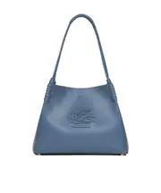 Etro Libra Pegaso Patch Small Tote Bag One size navy blue