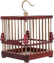 1pc Cage Large Parrot Cage Tank Vintage Bird Cage Cricket Water Bottle Pillow Hamper Insect Storage Cage Small Square Storage Basket Birdcage Wicker Kit Red Wood