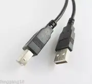 1pcs High Speed USB 2.0 A Male To B Male Printer Scanner Cable Cord Black 1m 3FT