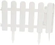 CIMAXIC 2pcs Plastic Garden Fence Edging with Ground Plugs Durable Courtyard Decoration for Landscape Wedding and Party Scenes Weather Resistant and