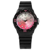 在飛比找蝦皮商城優惠-CASIO / 卡西歐甜心淺水風格漸層橡膠手錶 粉x黑 / 
