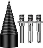 Log Splitting Drill Bit - Wood Splitting Auger, Log Cutter Drill | Firewood Cutting Drilling Bit, Log Splitter Drilling for Cutting Wood, Efficient Log Splitting Tool for Outdoors