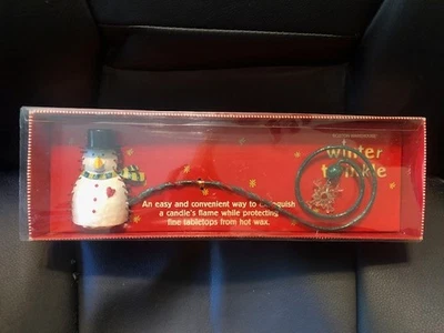 Snowman Candle Snuffer 10" Boston Warehouse New Old Stock