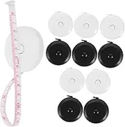 HOLIDYOYO 10Pcs Mini Retractable Measuring Tape for Body Sewing Portable Soft Tape Measure with Push Button Mechanism Lightweight Design for Easy Carrying Accurate Measurements