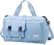 Fitness Duffel Bag | Oxford Cloth Lightweight Gym Bag | Dry and Wet Separation Large Travel Duffel Bag, Weekender Bag, Carry- Tote Bags for Men, Spacious Sports Bag with Shoe Compartment for Workout