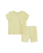 Miles The Label Unisex Miles Basics Tee & Shorts Set - Baby