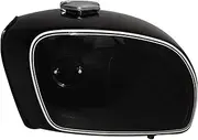 Steel Fuel Petrol Tank Black & White Line With Cap Compatible With BMW R90/6L R60/6 R75/6