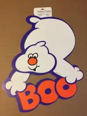 VINTAGE HALLOWEEN BOO GHOST 1995 GIBSON GREETINGS 14"X10"