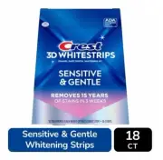 Crest 3D Whitestrips Sensitive & Gentle Remove 15 Years of Stains, 18 Treatments