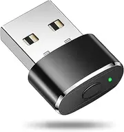 Mouse Jiggler, Undetectable Mouse Mover Jiggler, Metal USB Mouse Mover with 3 Jiggle Modes, Simulate Mouse Movement to Keep Computer/Laptop Awaking, Driver-Free, Plug and Play, Metal Black