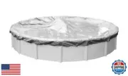 Pool Mate 5528-4 Winter Pool Cover, Heavy-Duty Silver, 28 ft Above Ground Poo