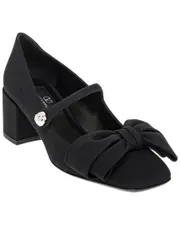 Valentino Mary Jane Canvas & Leather Pump 36 NoColor