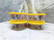 Pyrex Special Edition Mickey Mouse Yellow/Red Glass Containers