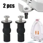 Toilet Seat Screw Hinges Rubber Bung Non-rust Washer Nuts Fixings WC Blind Hole