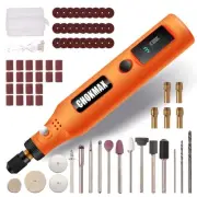 Mini Cordless Rotary Tool with Work Screen, 3-Speed Grinder Kit with 72 Acces...